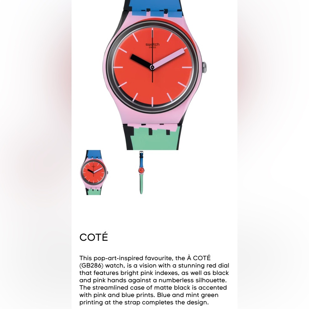 Colorful Swatch Watch